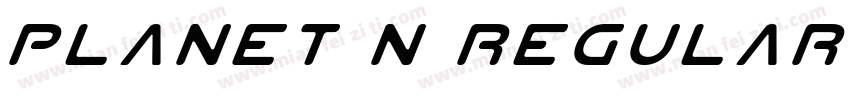Planet N Regular字体转换